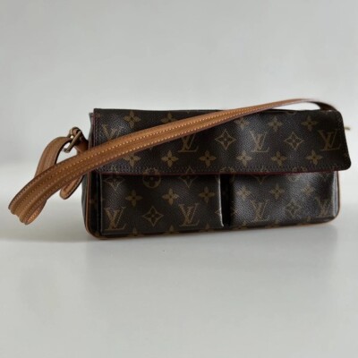 LOUIS VUITTON SAC VIVA CITE MM TOILE MONOGRAM. AUTHENTIQUE SAC DE LUXE DE SECONDE MAIN CERTIFICATION ENTRUPY. VINTAGE LUXE