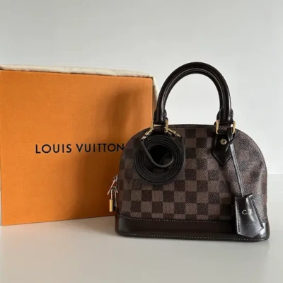 LOUIS VUITTON sac Alma BB ébène