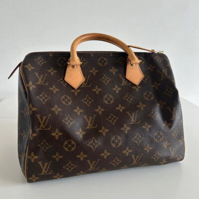 LOUIS VUITTON SPEEDY 30 MONOGRAM AUTHENTIQUE. SAC DE LUXE DE SECONDE MAIN AUTHENTIQUE. SAC D'OCCASION PAS CHER CERTIFICAT D'AUTHENTICITE ENTRUPY