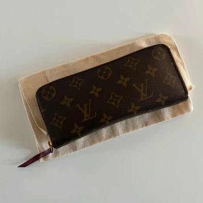 Louis Vuitton portefeuille clémence monogram. luxe de seconde main authentique.