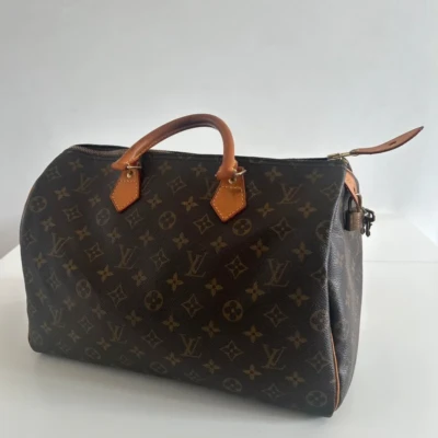 Louis Vuitton speedy 35 monogram FULL ET. MINI HL LV. SAC DE LUXE DE SECONDE MAIN AUTHENTIQUE CERTIFICAT D'AUTHENTICITE ENTRUPY. SAC DE LUXE D'OCCASION PAS CHER