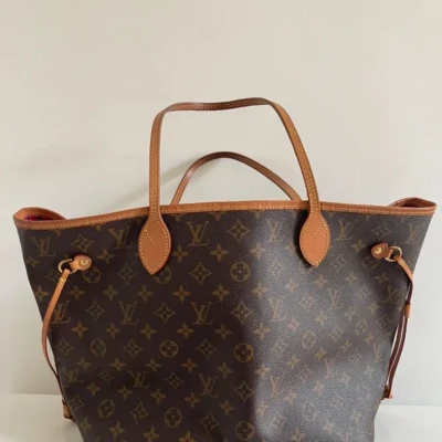 Louis Vuitton neverfull MM monogram pivoine sac de luxe de seconde main authentique. Neverfull full set certificat d'authenticité entrupy