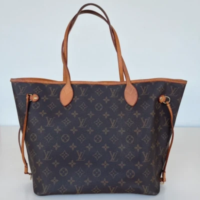 Louis vuitton neverfull MM monogram SAC DE LUXE DE SECONDE MAIN AUTHENTIQUE CERTIFICAT D'AUTHENTICITE ENTRUPY. SAC DE LUXE D'OCCASION PAS CHER.