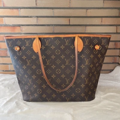 Louis vuitton neverfull MM monogram SAC DE LUXE DE SECONDE MAIN AUTHENTIQUE CERTIFICAT D'AUTHENTICITE ENTRUPY. SAC DE LUXE D'OCCASION PAS CHER.