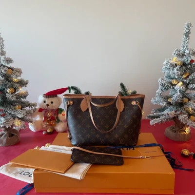 Louis Vuitton neverfull PM monogram SAC DE LUXE DE SECONDE MAIN AUTHENTIQUE CERTIFICAT D'AUTHENTICITE ENTRUPY. SAC DE LUXE D'OCCASION PAS CHER. LOUIS VUITTON FULL SET