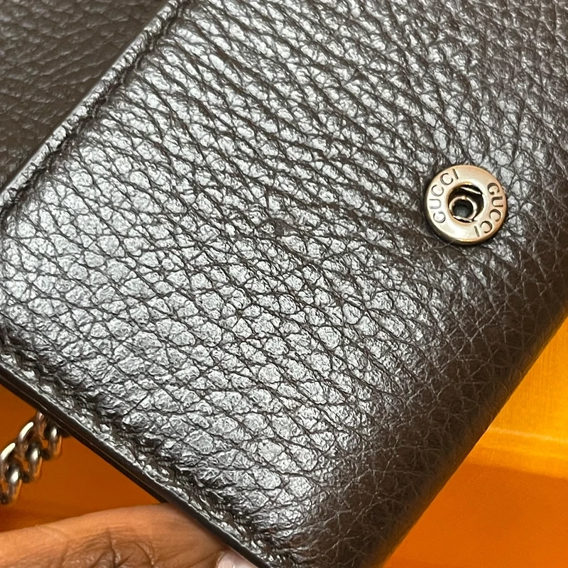 GUCCI micro Dionysus en cuir grainé noir SAC DE LUXE DE SECONDE MAIN AUTHENTIQUE CERTIFICAT D'AUTHENTICITE ENTRUPY. SAC DE LUXE D'OCCASION PAS CHER