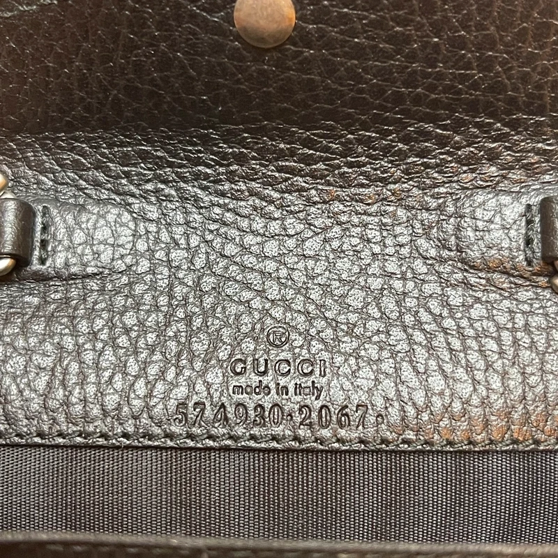 GUCCI micro Dionysus en cuir grainé noir SAC DE LUXE DE SECONDE MAIN AUTHENTIQUE CERTIFICAT D'AUTHENTICITE ENTRUPY. SAC DE LUXE D'OCCASION PAS CHER