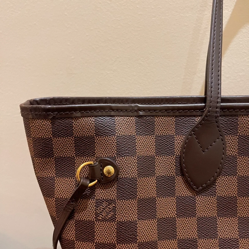 LOUIS VUITTON neverfull MM damier ébène LUXE DE SECONDE MAIN AUTHENTIQUE CERTIFICAT D'AUTHENTICITE ENTRUPY. SAC DE LUXE D'OCCASION PAS CHER LOUIS VUITTON FULL SET
