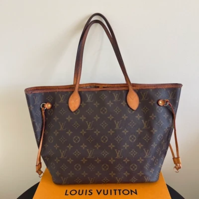 Louis Vuitton neverfull MM monogram vintage SAC DE LUXE DE SECONDE MAIN AUTHENTIQUE CERTIFICAT D'AUTHENTICITE ENTRUPY. SAC DE LUXE D'OCCASION PAS CHER