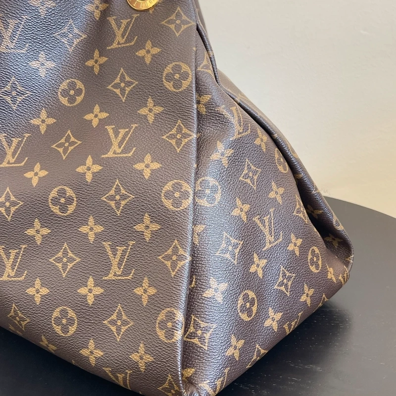 LOUIS VUITTON Artsy MM monogram LUXE DE SECONDE MAIN AUTHENTIQUE CERTIFICAT D'AUTHENTICITE ENTRUPY. SAC DE LUXE D'OCCASION PAS CHER LOUIS VUITTON FULL SET