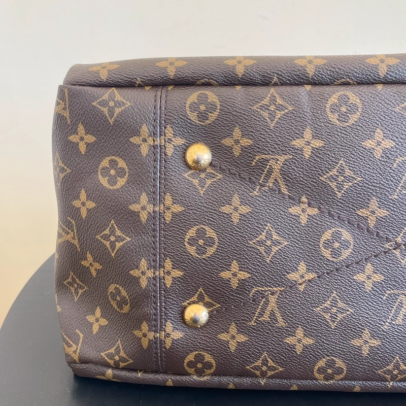 LOUIS VUITTON Artsy MM monogram LUXE DE SECONDE MAIN AUTHENTIQUE CERTIFICAT D'AUTHENTICITE ENTRUPY. SAC DE LUXE D'OCCASION PAS CHER LOUIS VUITTON FULL SET