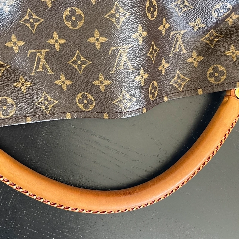 LOUIS VUITTON Artsy MM monogram LUXE DE SECONDE MAIN AUTHENTIQUE CERTIFICAT D'AUTHENTICITE ENTRUPY. SAC DE LUXE D'OCCASION PAS CHER LOUIS VUITTON FULL SET