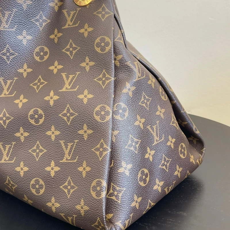 LOUIS VUITTON Artsy MM monogram LUXE DE SECONDE MAIN AUTHENTIQUE CERTIFICAT D'AUTHENTICITE ENTRUPY. SAC DE LUXE D'OCCASION PAS CHER LOUIS VUITTON FULL SET
