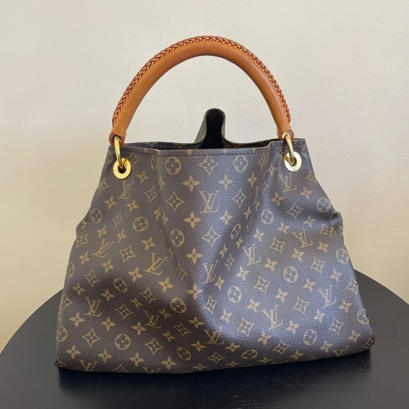 LOUIS VUITTON Artsy MM monogram LUXE DE SECONDE MAIN AUTHENTIQUE CERTIFICAT D'AUTHENTICITE ENTRUPY. SAC DE LUXE D'OCCASION PAS CHER LOUIS VUITTON FULL SET