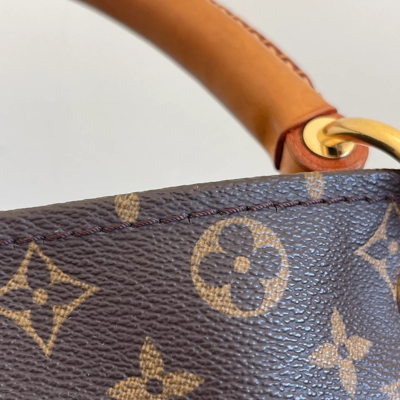 LOUIS VUITTON Artsy MM monogram LUXE DE SECONDE MAIN AUTHENTIQUE CERTIFICAT D'AUTHENTICITE ENTRUPY. SAC DE LUXE D'OCCASION PAS CHER LOUIS VUITTON FULL SET
