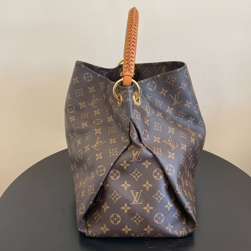 LOUIS VUITTON Artsy MM monogram LUXE DE SECONDE MAIN AUTHENTIQUE CERTIFICAT D'AUTHENTICITE ENTRUPY. SAC DE LUXE D'OCCASION PAS CHER LOUIS VUITTON FULL SET