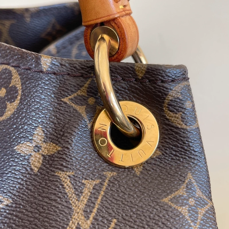 LOUIS VUITTON Artsy MM monogram LUXE DE SECONDE MAIN AUTHENTIQUE CERTIFICAT D'AUTHENTICITE ENTRUPY. SAC DE LUXE D'OCCASION PAS CHER LOUIS VUITTON FULL SET