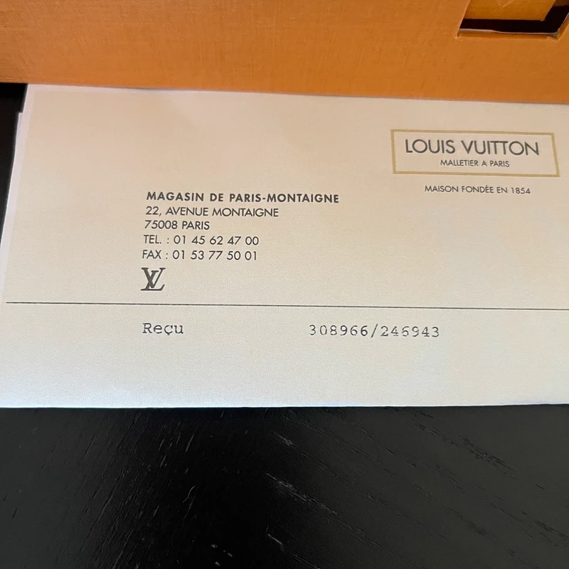 LOUIS VUITTON Artsy Monogram LUXE DE SECONDE MAIN AUTHENTIQUE CERTIFICAT D'AUTHENTICITE ENTRUPY. SAC DE LUXE D'OCCASION PAS CHER LOUIS VUITTON FULL SET