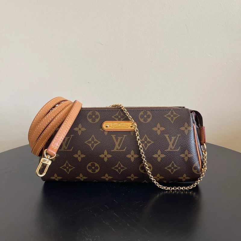 Louis Vuitton Eva monogram LUXE DE SECONDE MAIN AUTHENTIQUE CERTIFICAT D'AUTHENTICITE ENTRUPY. SAC DE LUXE D'OCCASION PAS CHER LOUIS VUITTON FULL SET