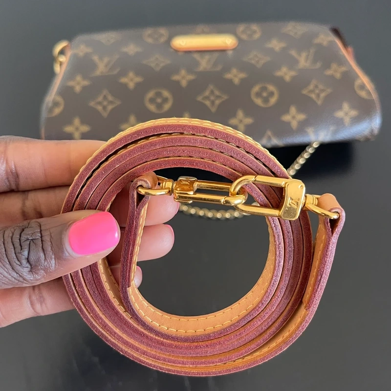 Louis Vuitton Eva monogram LUXE DE SECONDE MAIN AUTHENTIQUE CERTIFICAT D'AUTHENTICITE ENTRUPY. SAC DE LUXE D'OCCASION PAS CHER LOUIS VUITTON FULL SET