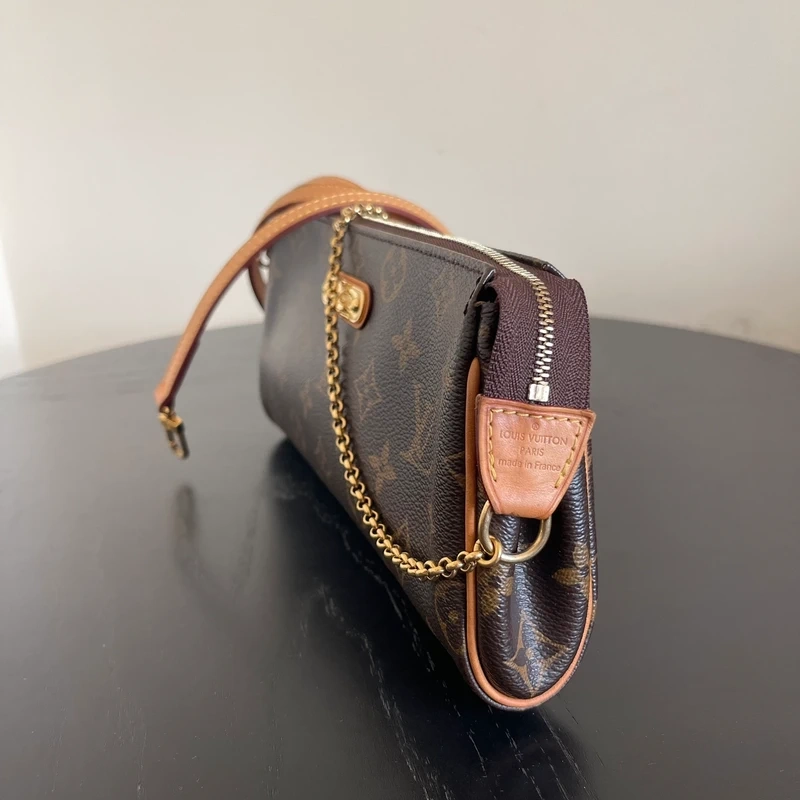 Louis Vuitton Eva monogram LUXE DE SECONDE MAIN AUTHENTIQUE CERTIFICAT D'AUTHENTICITE ENTRUPY. SAC DE LUXE D'OCCASION PAS CHER LOUIS VUITTON FULL SET