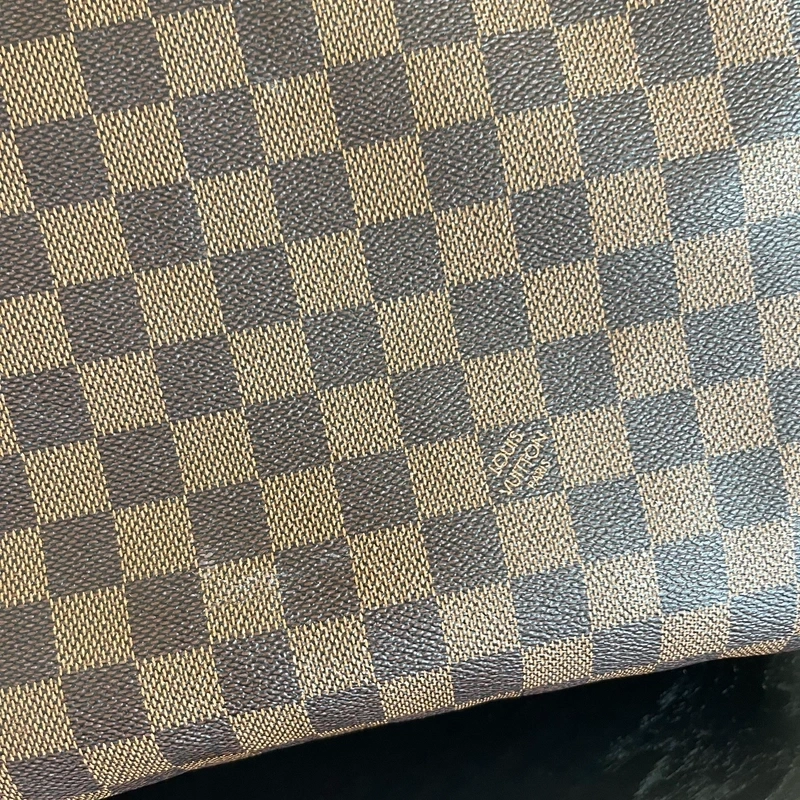 LOUIS VUITTON neverfull GM damier ébène LUXE DE SECONDE MAIN AUTHENTIQUE CERTIFICAT D'AUTHENTICITE ENTRUPY. SAC DE LUXE D'OCCASION PAS CHER LOUIS VUITTON FULL SET