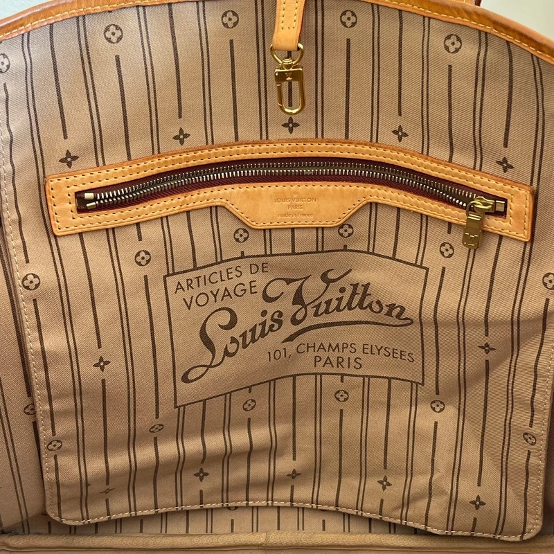 LOUIS VUITTON neverfull GM monogram LUXE DE SECONDE MAIN AUTHENTIQUE CERTIFICAT D'AUTHENTICITE ENTRUPY. SAC DE LUXE D'OCCASION PAS CHER LOUIS VUITTON FULL SET