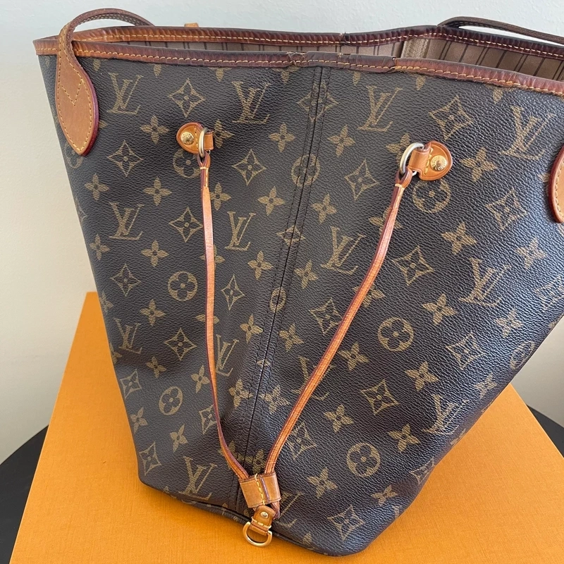 LOUIS VUITTON neverfull MM monogram LUXE DE SECONDE MAIN AUTHENTIQUE CERTIFICAT D'AUTHENTICITE ENTRUPY. SAC DE LUXE D'OCCASION PAS CHER LOUIS VUITTON FULL SET