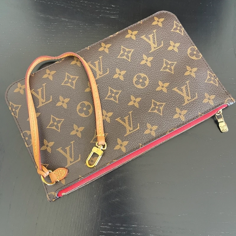 LOUIS VUITTON neverfull MM pivoine LUXE DE SECONDE MAIN AUTHENTIQUE CERTIFICAT D'AUTHENTICITE ENTRUPY. SAC DE LUXE D'OCCASION PAS CHER LOUIS VUITTON FULL SET