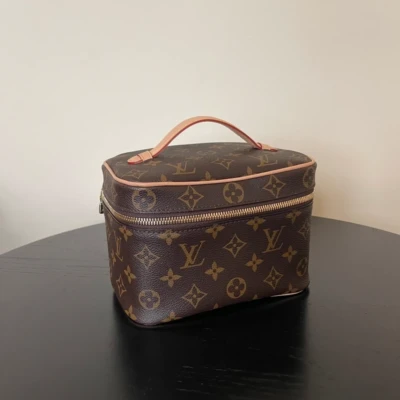 LOUIS VUITTON Nice mini monogram LUXE DE SECONDE MAIN AUTHENTIQUE CERTIFICAT D'AUTHENTICITE ENTRUPY. SAC DE LUXE D'OCCASION PAS CHER LOUIS VUITTON FULL SET