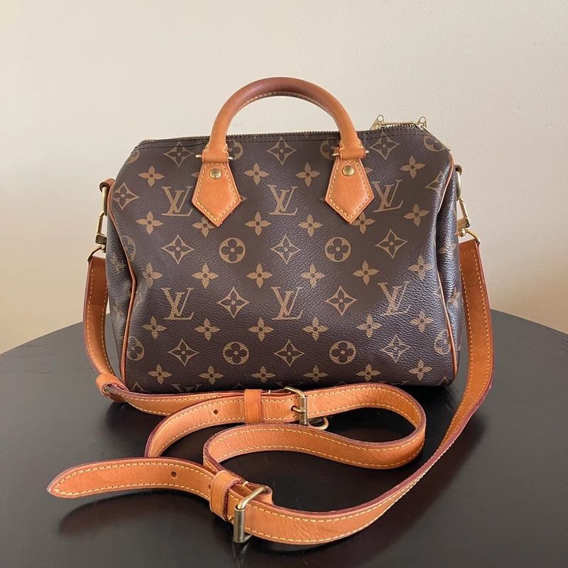 LOUIS VUITTON speedy 25 monogram LUXE DE SECONDE MAIN AUTHENTIQUE CERTIFICAT D'AUTHENTICITE ENTRUPY. SAC DE LUXE D'OCCASION PAS CHER LOUIS VUITTON FULL SET