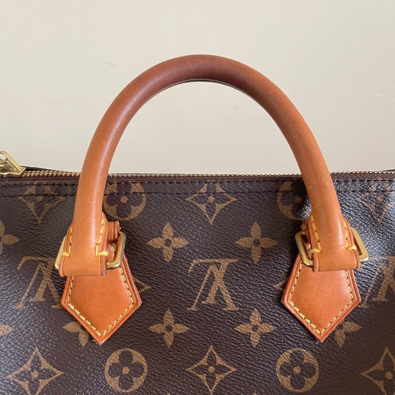 LOUIS VUITTON speedy 25 monogram LUXE DE SECONDE MAIN AUTHENTIQUE CERTIFICAT D'AUTHENTICITE ENTRUPY. SAC DE LUXE D'OCCASION PAS CHER LOUIS VUITTON FULL SET