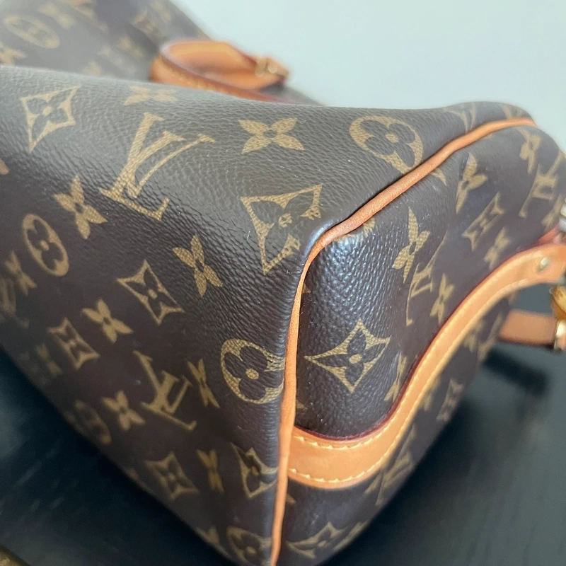 LOUIS VUITTON speedy 25 monogram LUXE DE SECONDE MAIN AUTHENTIQUE CERTIFICAT D'AUTHENTICITE ENTRUPY. SAC DE LUXE D'OCCASION PAS CHER LOUIS VUITTON FULL SET