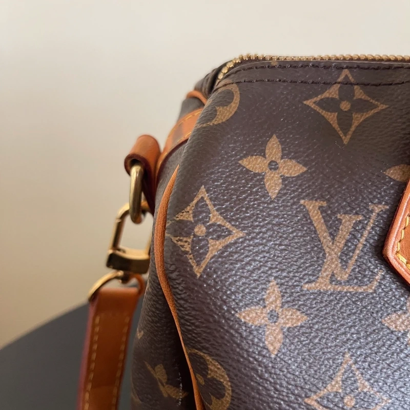 LOUIS VUITTON speedy 25 monogram LUXE DE SECONDE MAIN AUTHENTIQUE CERTIFICAT D'AUTHENTICITE ENTRUPY. SAC DE LUXE D'OCCASION PAS CHER LOUIS VUITTON FULL SET