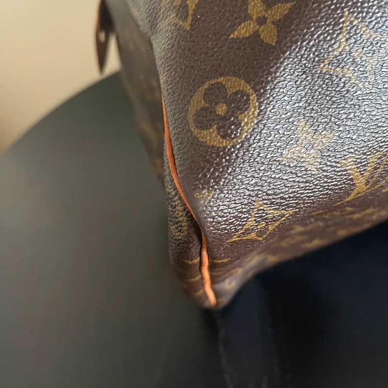 Louis Vuitton speedy 35 + Emilie monogram LUXE DE SECONDE MAIN AUTHENTIQUE CERTIFICAT D'AUTHENTICITE ENTRUPY. SAC DE LUXE D'OCCASION PAS CHER LOUIS VUITTON FULL SET