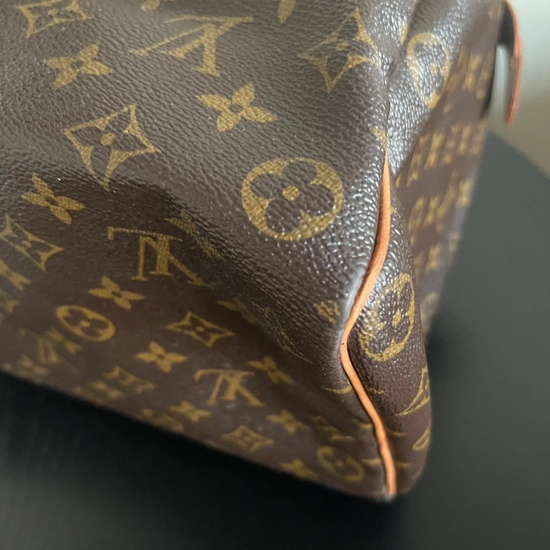 Louis Vuitton speedy 35 + Emilie monogram LUXE DE SECONDE MAIN AUTHENTIQUE CERTIFICAT D'AUTHENTICITE ENTRUPY. SAC DE LUXE D'OCCASION PAS CHER LOUIS VUITTON FULL SET