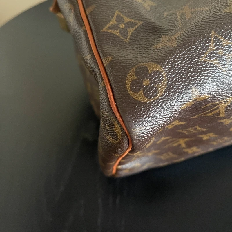 Louis Vuitton speedy 35 + Emilie monogram LUXE DE SECONDE MAIN AUTHENTIQUE CERTIFICAT D'AUTHENTICITE ENTRUPY. SAC DE LUXE D'OCCASION PAS CHER LOUIS VUITTON FULL SET