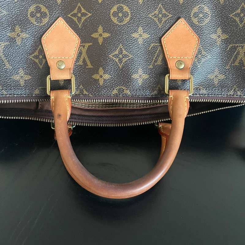 Louis Vuitton speedy 35 + Emilie monogram LUXE DE SECONDE MAIN AUTHENTIQUE CERTIFICAT D'AUTHENTICITE ENTRUPY. SAC DE LUXE D'OCCASION PAS CHER LOUIS VUITTON FULL SET