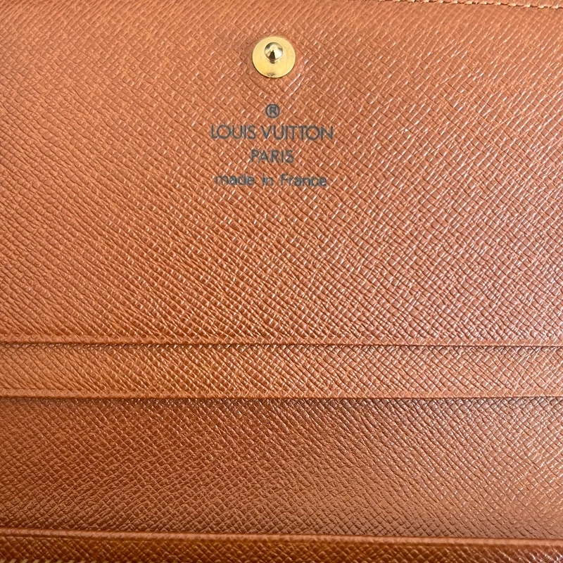 LOUIS VUITTON portefeuille bifold monogram LUXE DE SECONDE MAIN AUTHENTIQUE CERTIFICAT D'AUTHENTICITE ENTRUPY. SAC DE LUXE D'OCCASION PAS CHER LOUIS VUITTON FULL SET.