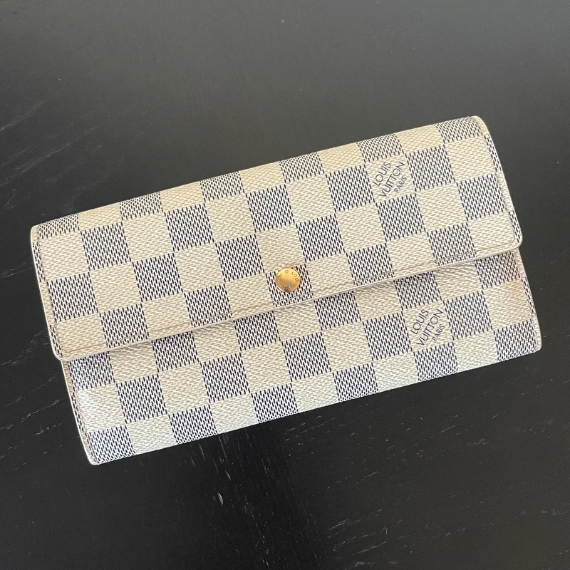 Louis Vuitton Sarah damier azur LUXE DE SECONDE MAIN AUTHENTIQUE CERTIFICAT D'AUTHENTICITE ENTRUPY. SAC DE LUXE D'OCCASION PAS CHER LOUIS VUITTON FULL SET.