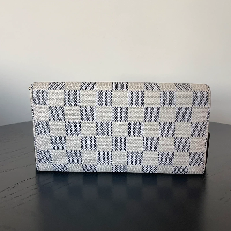 Louis Vuitton Sarah damier azur LUXE DE SECONDE MAIN AUTHENTIQUE CERTIFICAT D'AUTHENTICITE ENTRUPY. SAC DE LUXE D'OCCASION PAS CHER LOUIS VUITTON FULL SET.