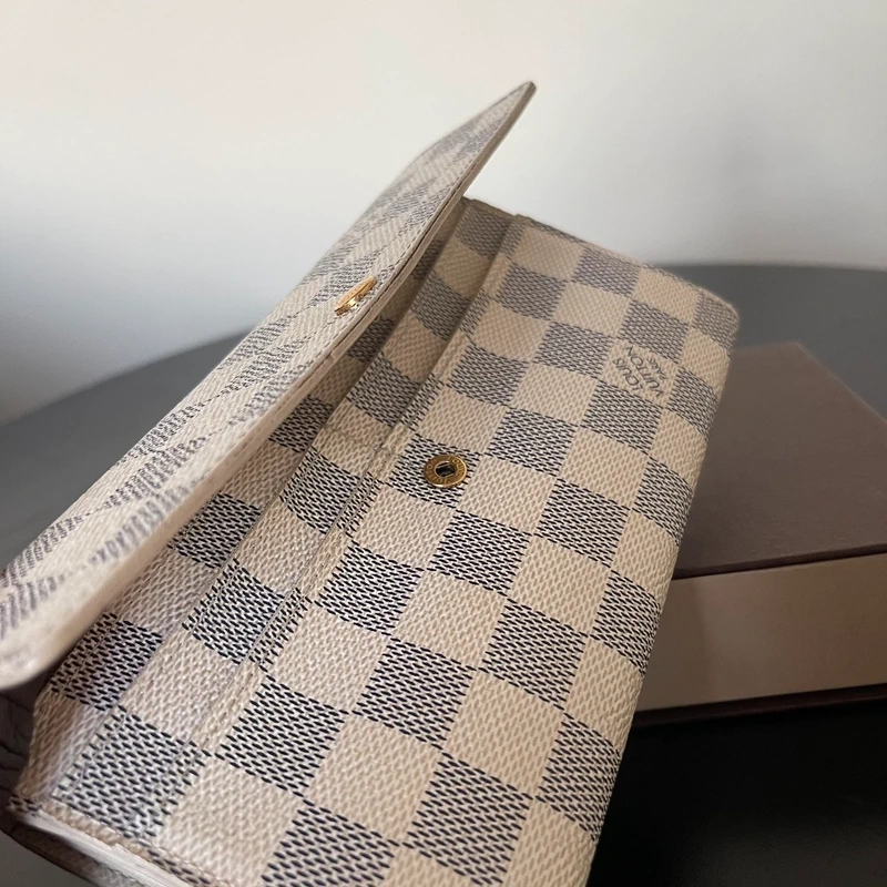 Louis Vuitton Sarah damier azur LUXE DE SECONDE MAIN AUTHENTIQUE CERTIFICAT D'AUTHENTICITE ENTRUPY. SAC DE LUXE D'OCCASION PAS CHER LOUIS VUITTON FULL SET.