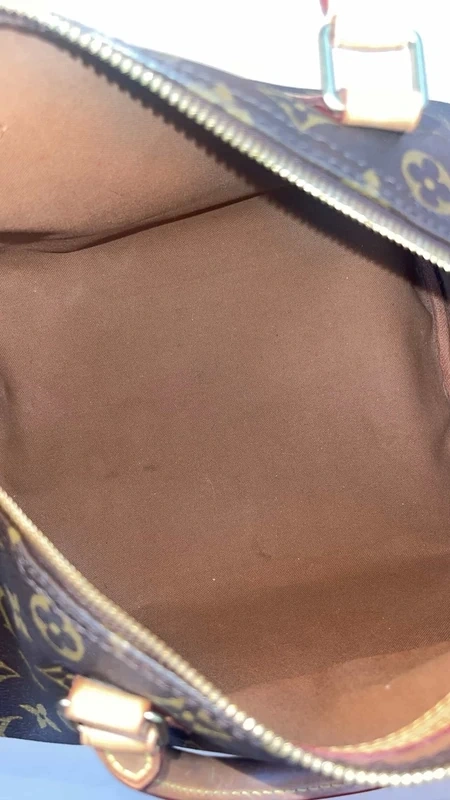 Louis Vuitton speedy 30 bandoulière monogram LUXE DE SECONDE MAIN AUTHENTIQUE CERTIFICAT D'AUTHENTICITE ENTRUPY. SAC DE LUXE D'OCCASION PAS CHER LOUIS VUITTON FULL SET.