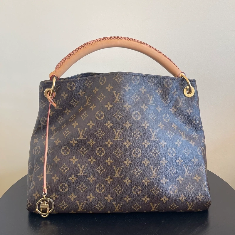 LOUIS VUITTON Artsy MM monogram LUXE DE SECONDE MAIN AUTHENTIQUE CERTIFICAT D'AUTHENTICITE ENTRUPY. SAC DE LUXE D'OCCASION PAS CHER LOUIS VUITTON FULL SET