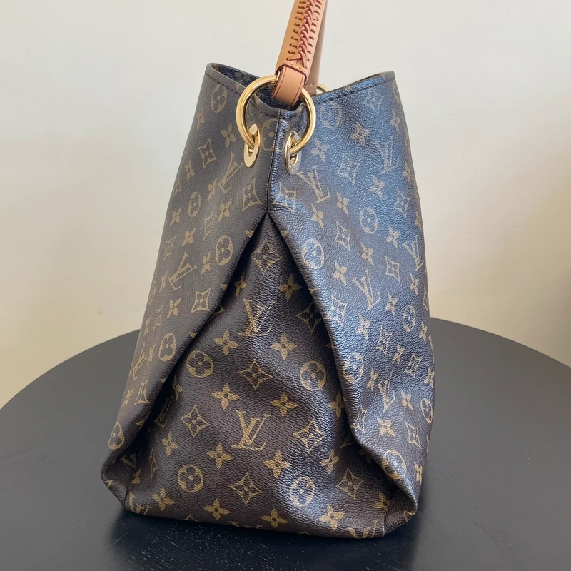 LOUIS VUITTON Artsy MM monogram LUXE DE SECONDE MAIN AUTHENTIQUE CERTIFICAT D'AUTHENTICITE ENTRUPY. SAC DE LUXE D'OCCASION PAS CHER LOUIS VUITTON FULL SET