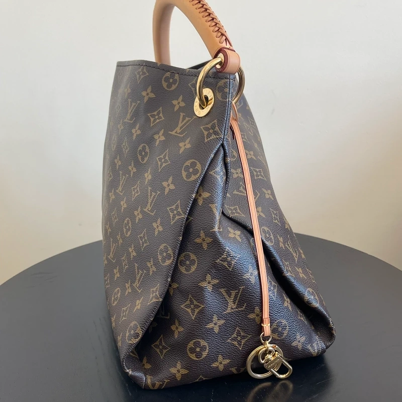 LOUIS VUITTON Artsy MM monogram LUXE DE SECONDE MAIN AUTHENTIQUE CERTIFICAT D'AUTHENTICITE ENTRUPY. SAC DE LUXE D'OCCASION PAS CHER LOUIS VUITTON FULL SET
