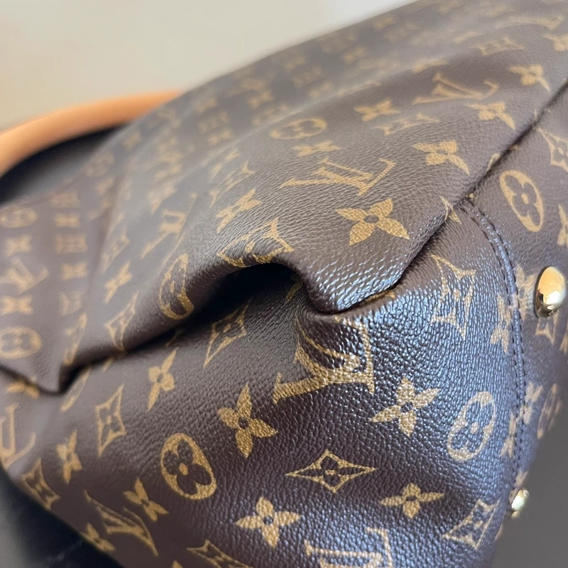 LOUIS VUITTON Artsy MM monogram LUXE DE SECONDE MAIN AUTHENTIQUE CERTIFICAT D'AUTHENTICITE ENTRUPY. SAC DE LUXE D'OCCASION PAS CHER LOUIS VUITTON FULL SET