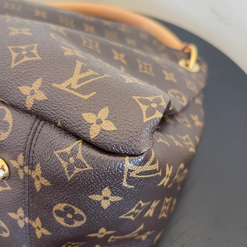 LOUIS VUITTON Artsy MM monogram LUXE DE SECONDE MAIN AUTHENTIQUE CERTIFICAT D'AUTHENTICITE ENTRUPY. SAC DE LUXE D'OCCASION PAS CHER LOUIS VUITTON FULL SET