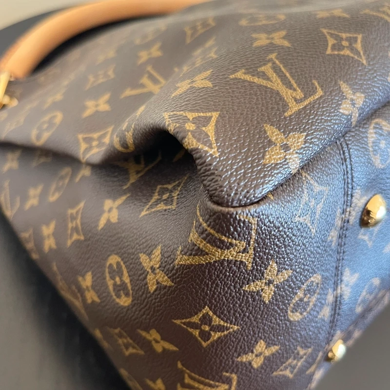 LOUIS VUITTON Artsy MM monogram LUXE DE SECONDE MAIN AUTHENTIQUE CERTIFICAT D'AUTHENTICITE ENTRUPY. SAC DE LUXE D'OCCASION PAS CHER LOUIS VUITTON FULL SET