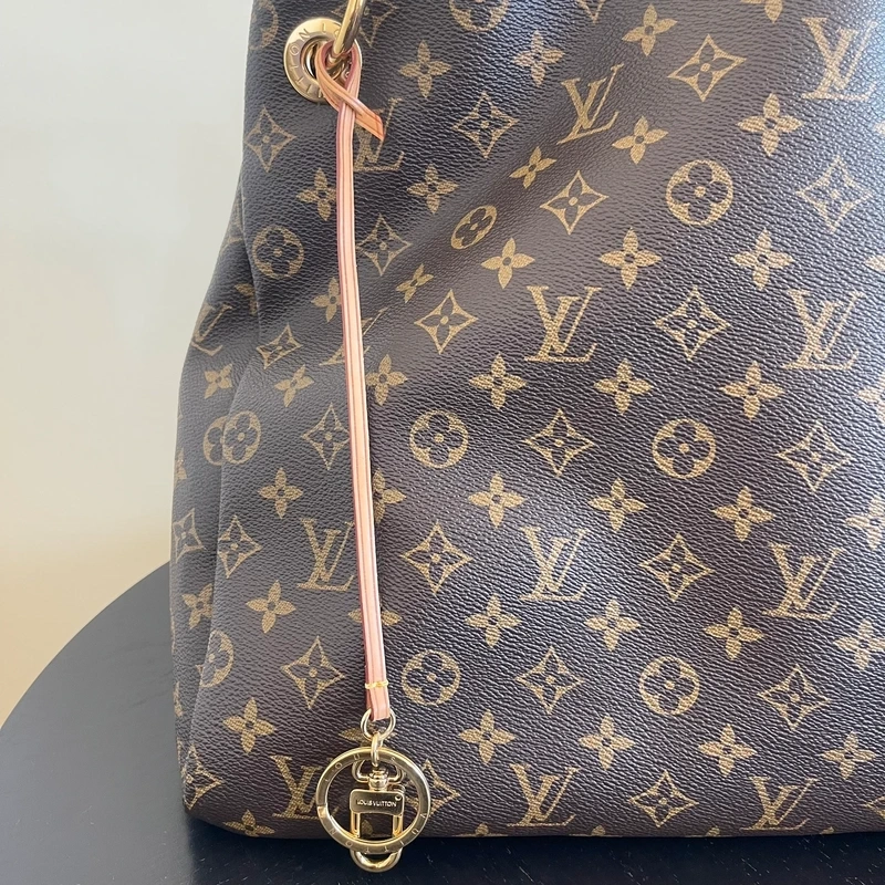 LOUIS VUITTON Artsy MM monogram LUXE DE SECONDE MAIN AUTHENTIQUE CERTIFICAT D'AUTHENTICITE ENTRUPY. SAC DE LUXE D'OCCASION PAS CHER LOUIS VUITTON FULL SET